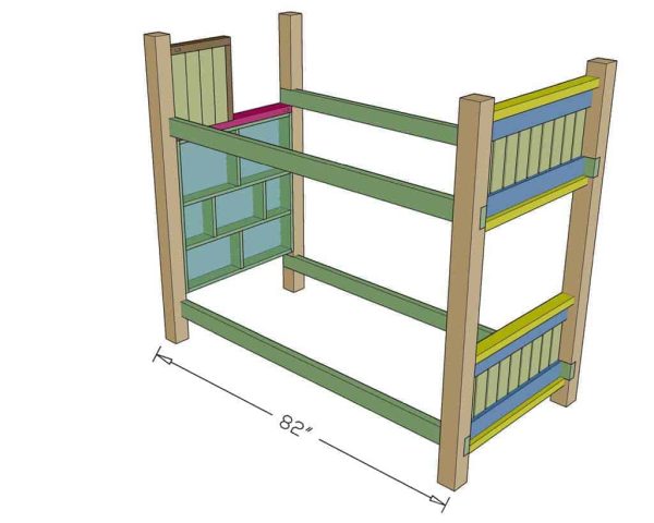 How to Build a DIY Bunk Bed with Stairs - TheDIYPlan