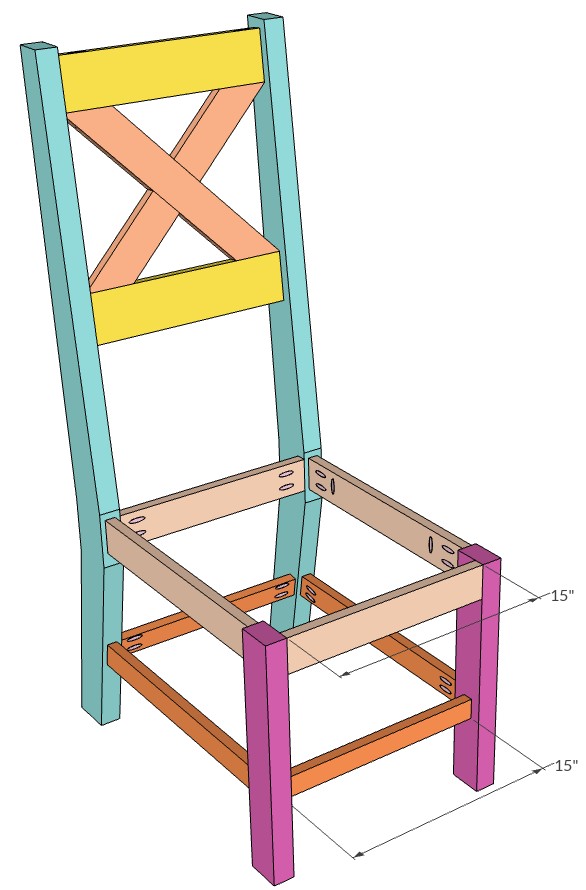 DIY farmhouse dining chair