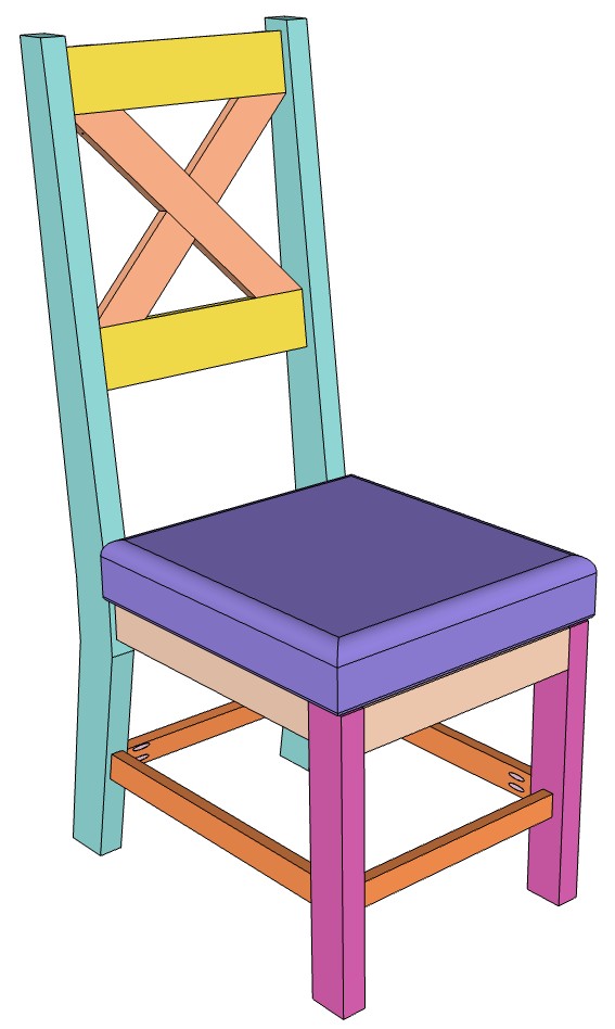 DIY farmhouse dining chair