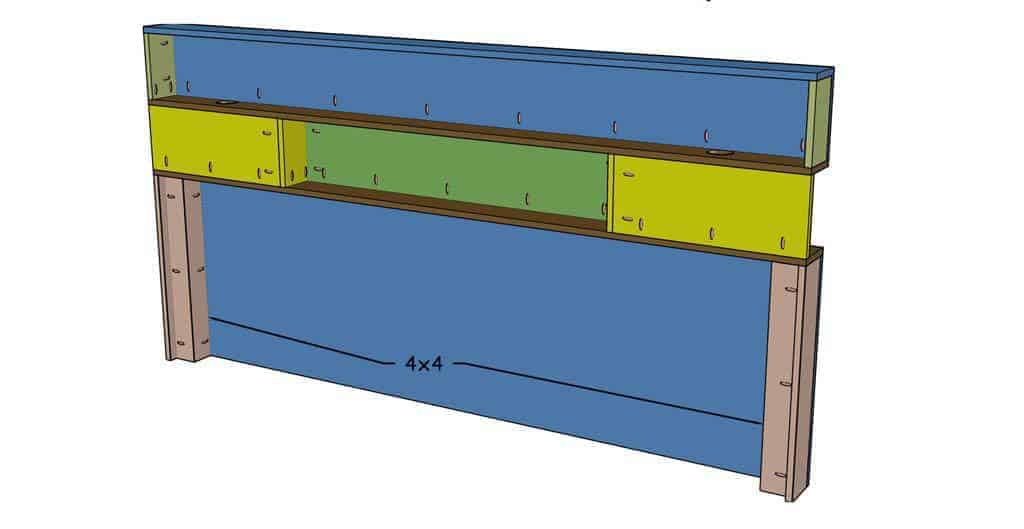 How to Build a DIY King Size Headboard with Shelves - TheDIYPlan