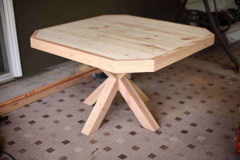 How to Build a DIY Dining Table with Cross Legs TheDIYPlan