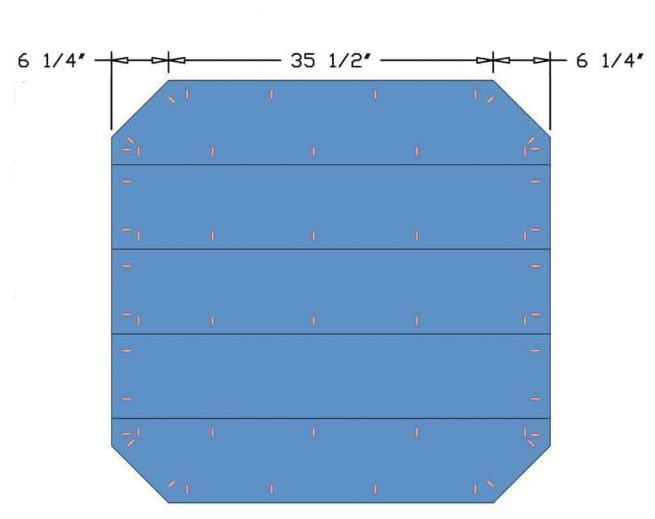 How to Build a DIY Dining Table with Cross Legs - TheDIYPlan