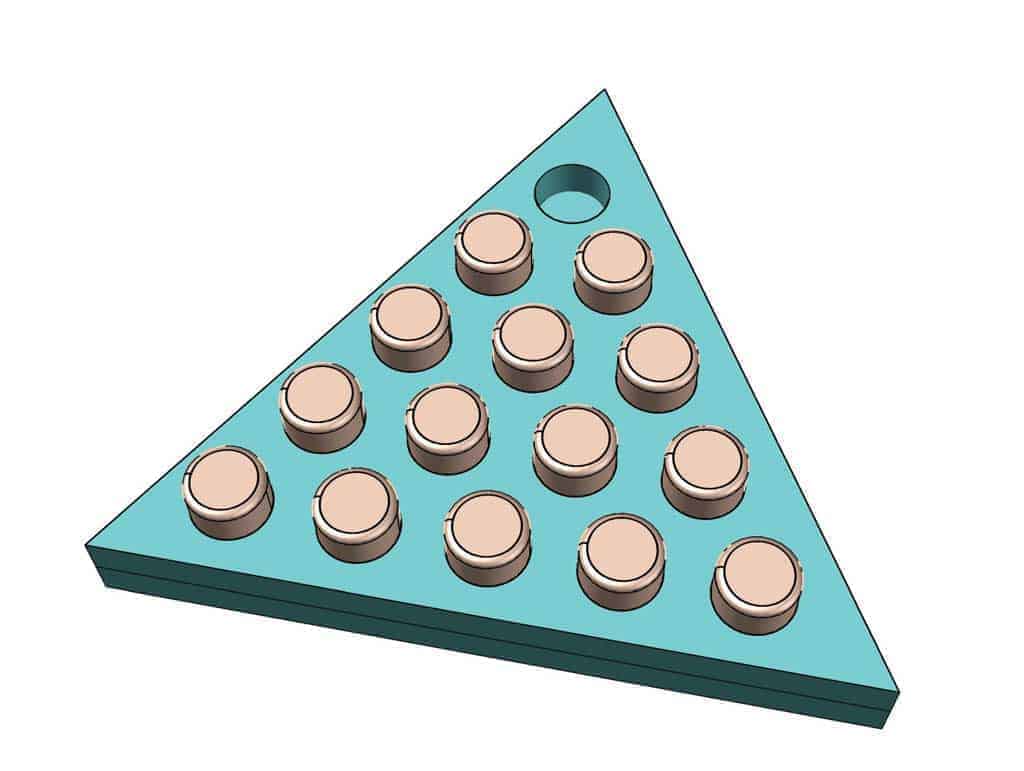 How to make a DIY Triangle Peg Game TheDIYPlan