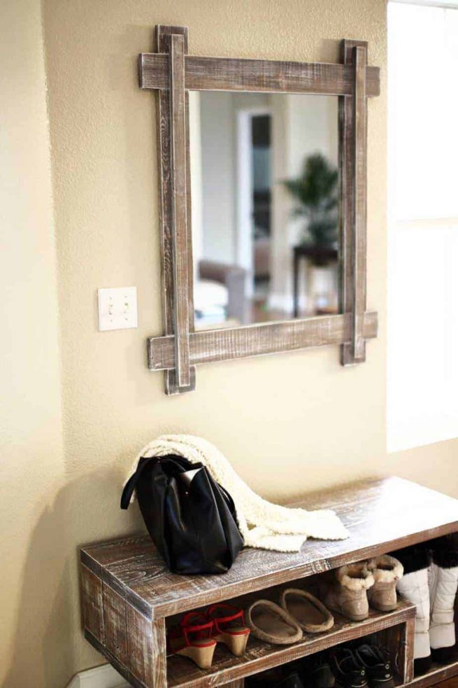 How Build a Wooden DIY Mirror Frame for Entryway TheDIYPlan