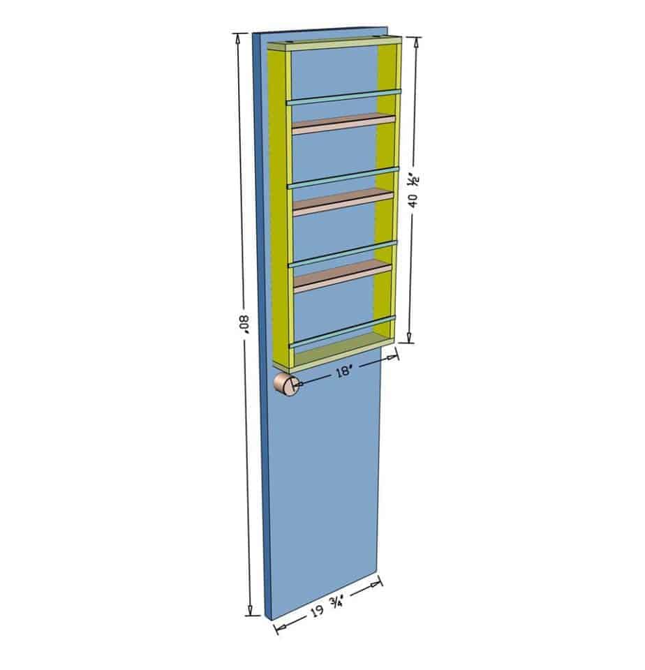 How to Build a DIY Back of Door Shelf TheDIYPlan