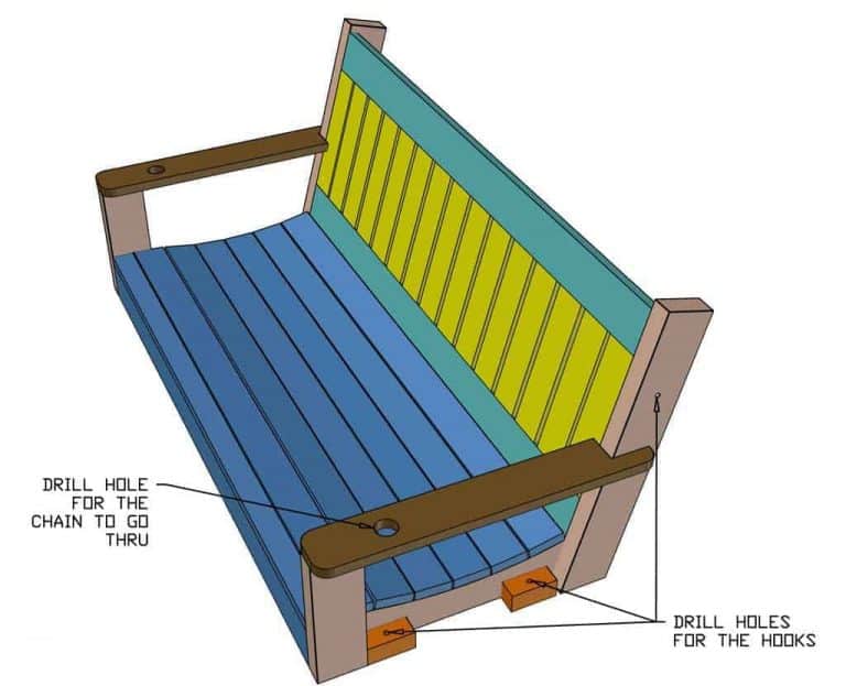 How to Build a DIY Outdoor Swing Bench TheDIYPlan