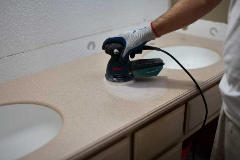 How to Refinish Bathroom Vanity Top with DIY Epoxy Resin TheDIYPlan