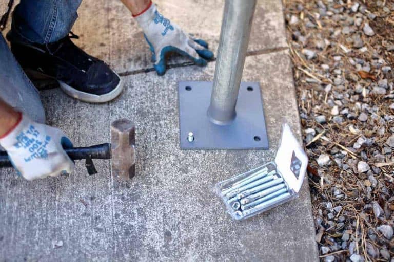 How to Build a Patio Sunshade using Triangular Fabric TheDIYPlan