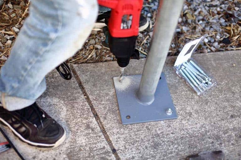 How to Build a Patio Sunshade using Triangular Fabric TheDIYPlan