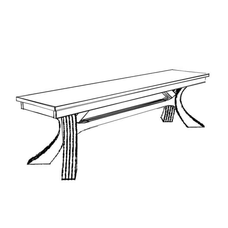 How to Build a DIY Dining Table Bench with Curved Legs TheDIYPlan
