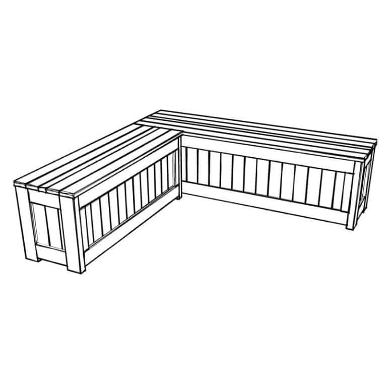 How to Build a DIY Corner Storage Bench TheDIYPlan
