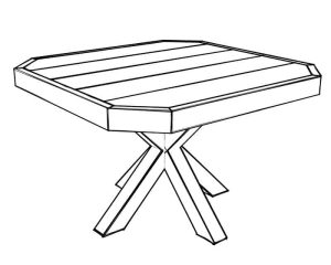 Dining Table with Intertwined Legs PDF