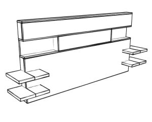 Headboard King Size with Shelves PDF