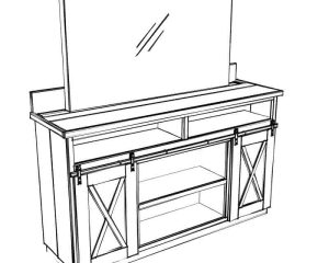 Farmhouse Media Console with TV Lift PDF