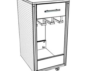 Mobile Tool Cart with Pegboard PDF