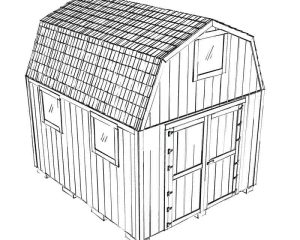 Two-Story 10x12 DIY Shed PDF