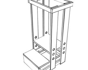 Toddler Step Stool with Guard Rail PDF