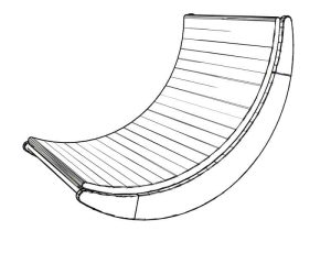 DIY floor rocking chair