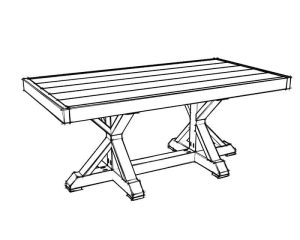 DIY Farmhouse Dining Table