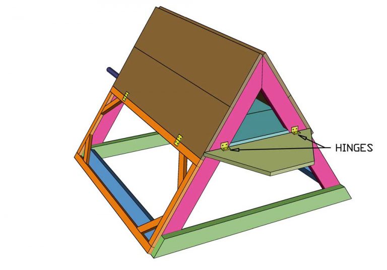 How to Build a DIY Mobile TriangleShaped Chicken Coop TheDIYPlan