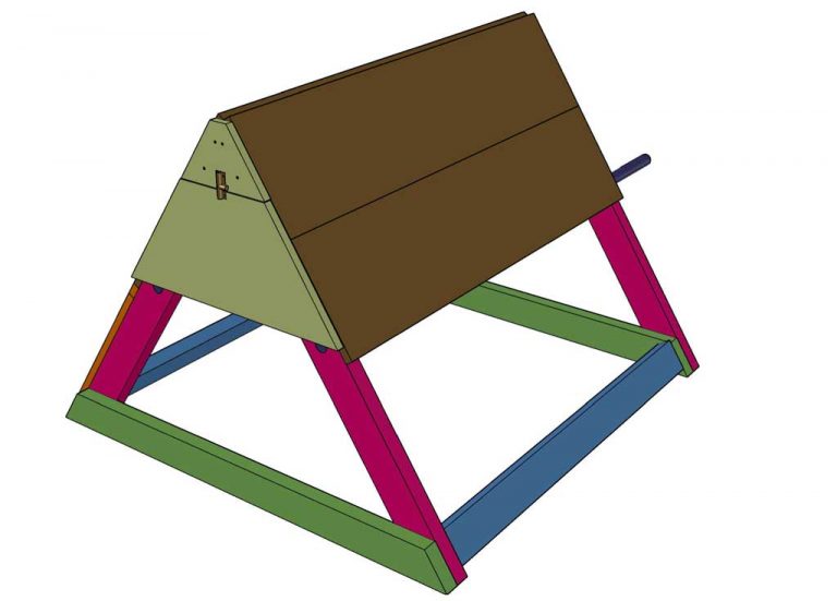 How to Build a DIY Mobile TriangleShaped Chicken Coop TheDIYPlan