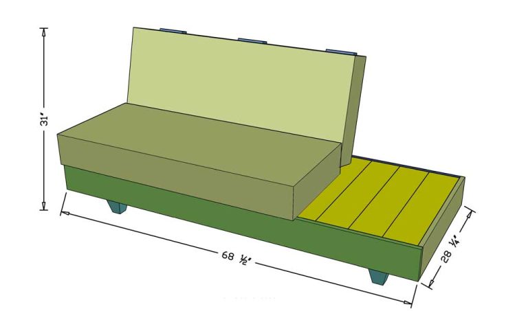 How to Build a DIY Outdoor Sofa with Cushions - TheDIYPlan