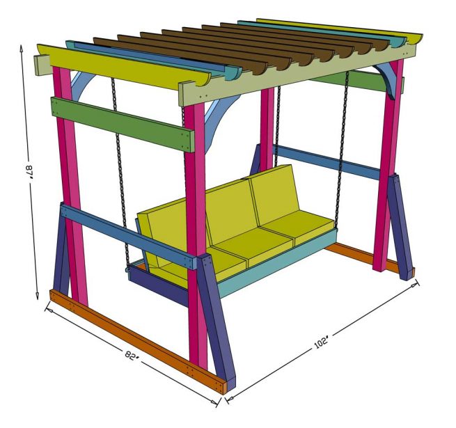 How to Build an Outdoor Arbor Swing TheDIYPlan