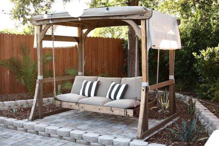 How to Build an Outdoor Arbor Swing TheDIYPlan