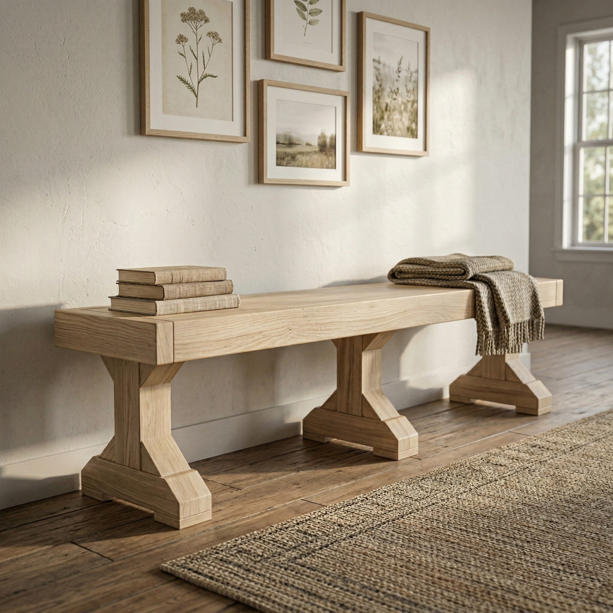 DIY Farmhouse Bench plans