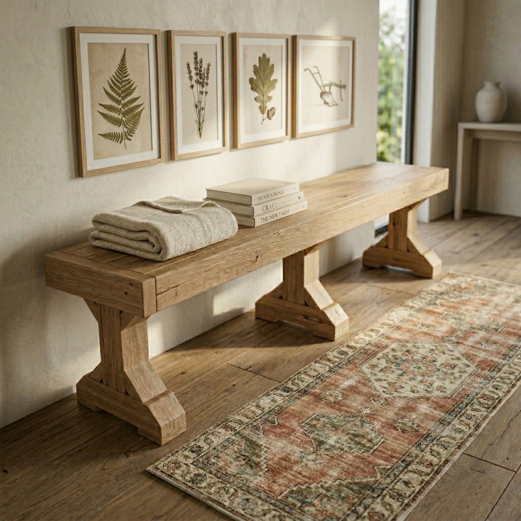 DIY Farmhouse Bench plans