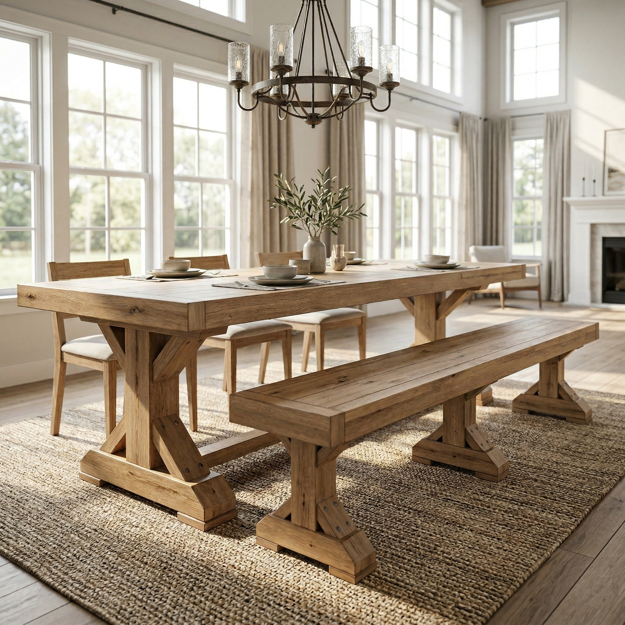 DIY Farmhouse Bench plans
