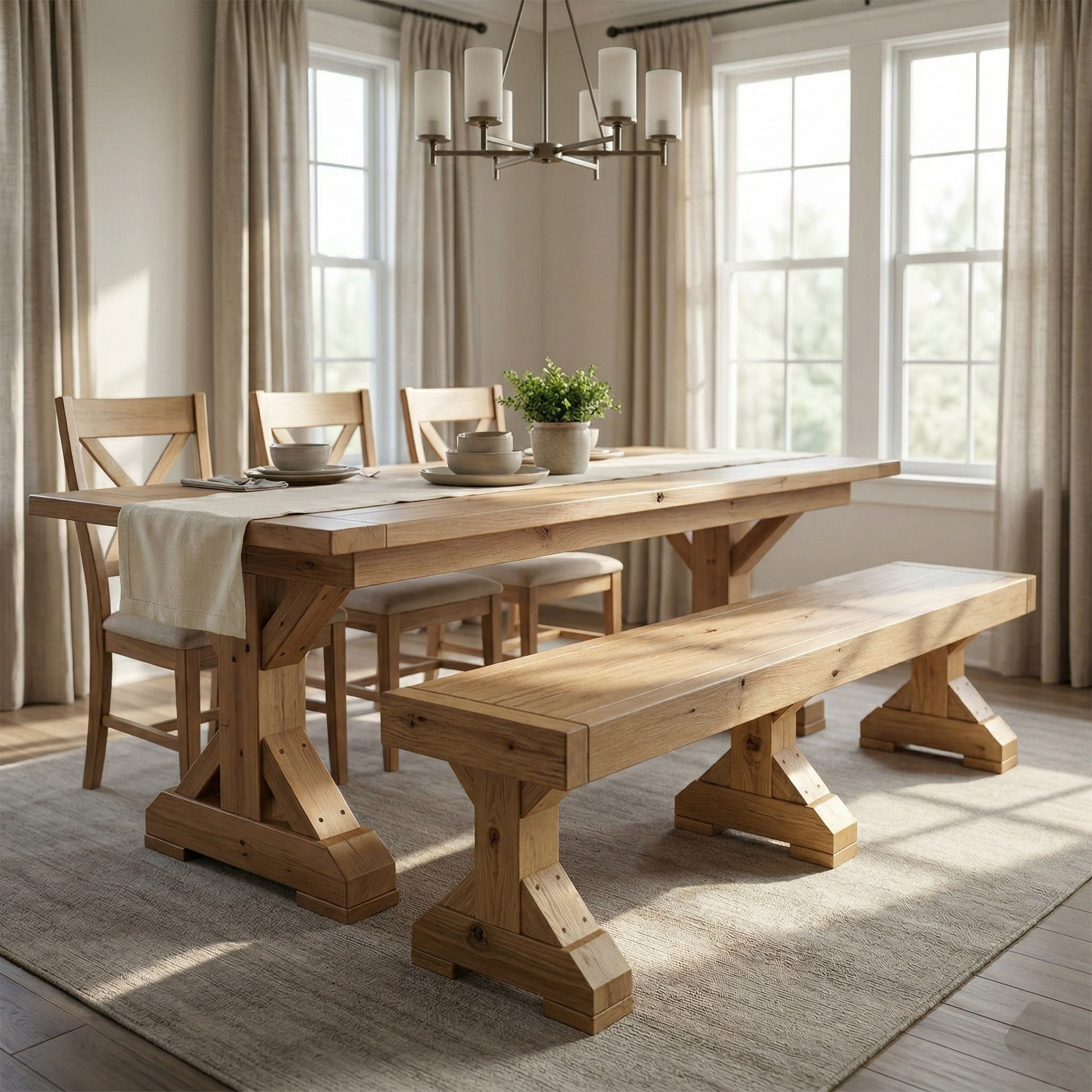 DIY Farmhouse Bench plans
