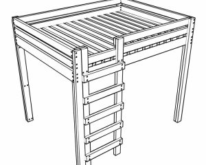 DIY Queen Size Loft Bed