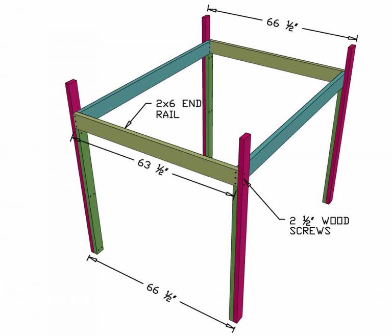 How to build an Easy DIY Queen Size Loft Bed for Adults TheDIYPlan