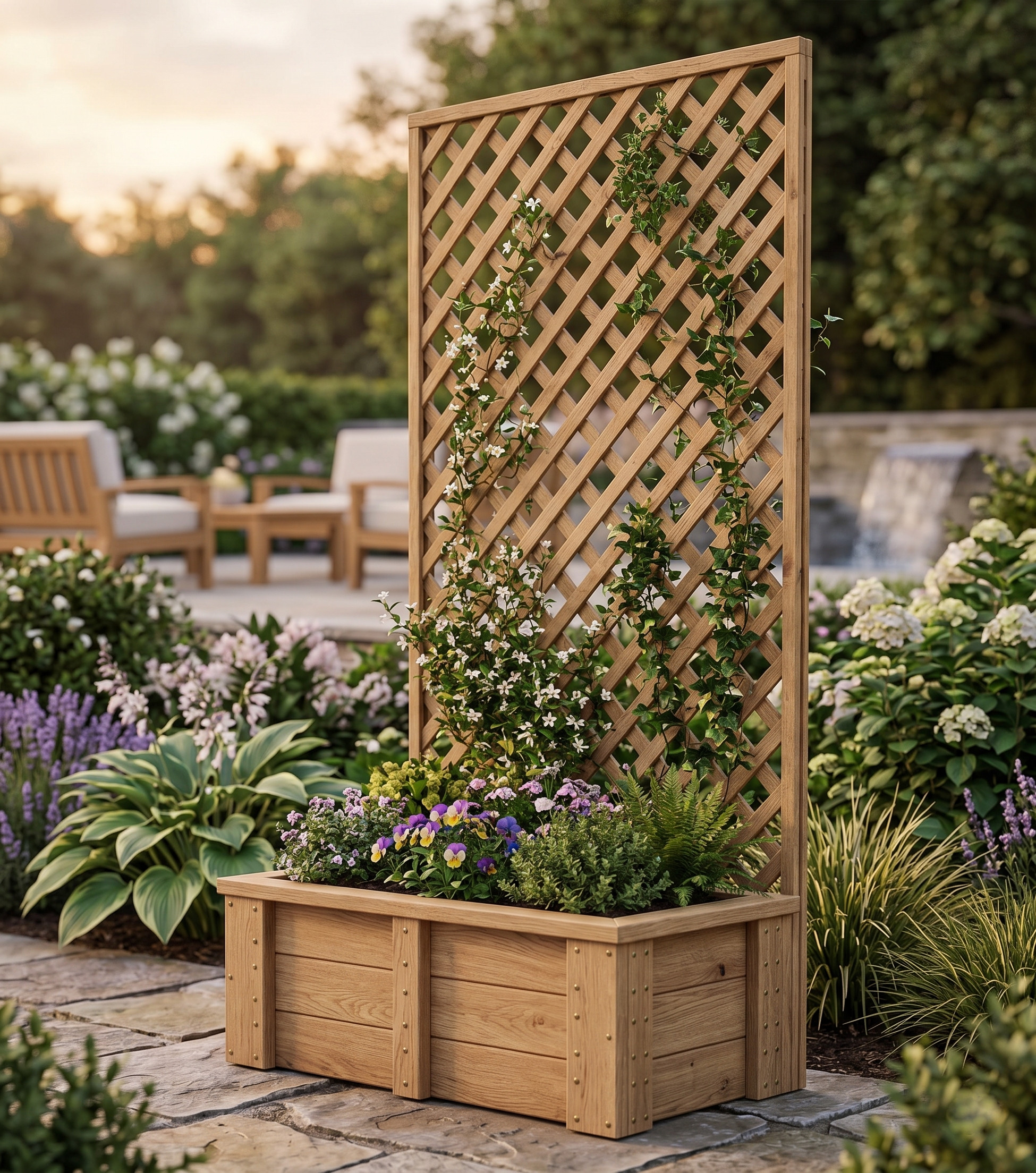 DIY Planter Box with Trellis