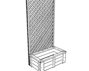 DIY Planter Box with Trellis