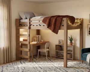 How to build a DIY Full Size Loft Bed with Ladder