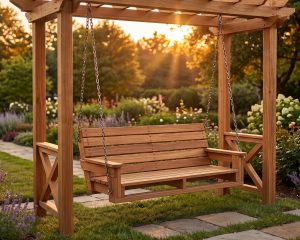 DIY Swing Bench for Pergola Plans PDF