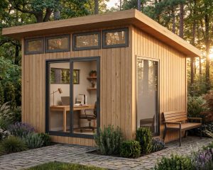 DIY Modern Office Shed Plans -10×12