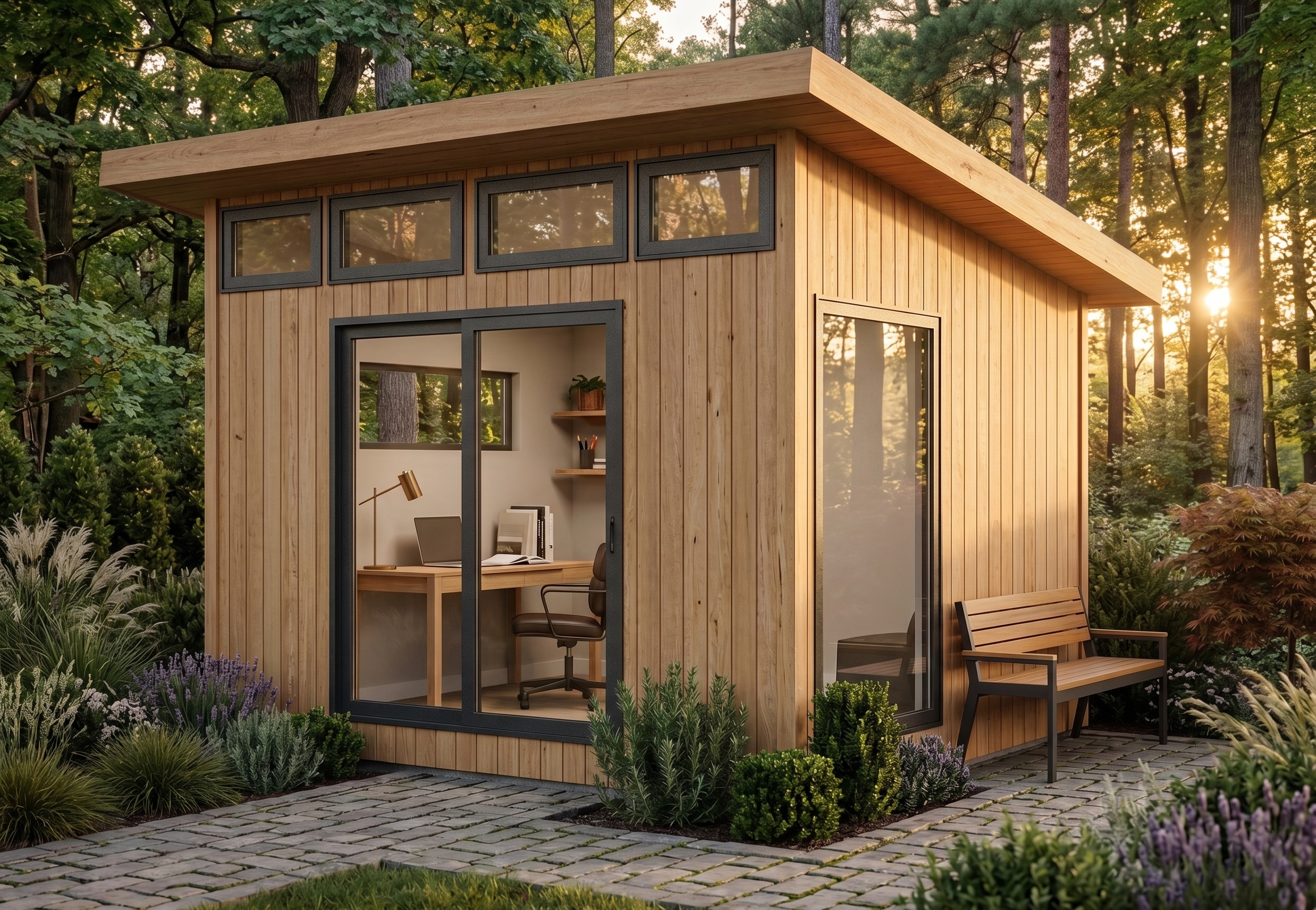 How to Build a DIY Modern Office Shed -10×12