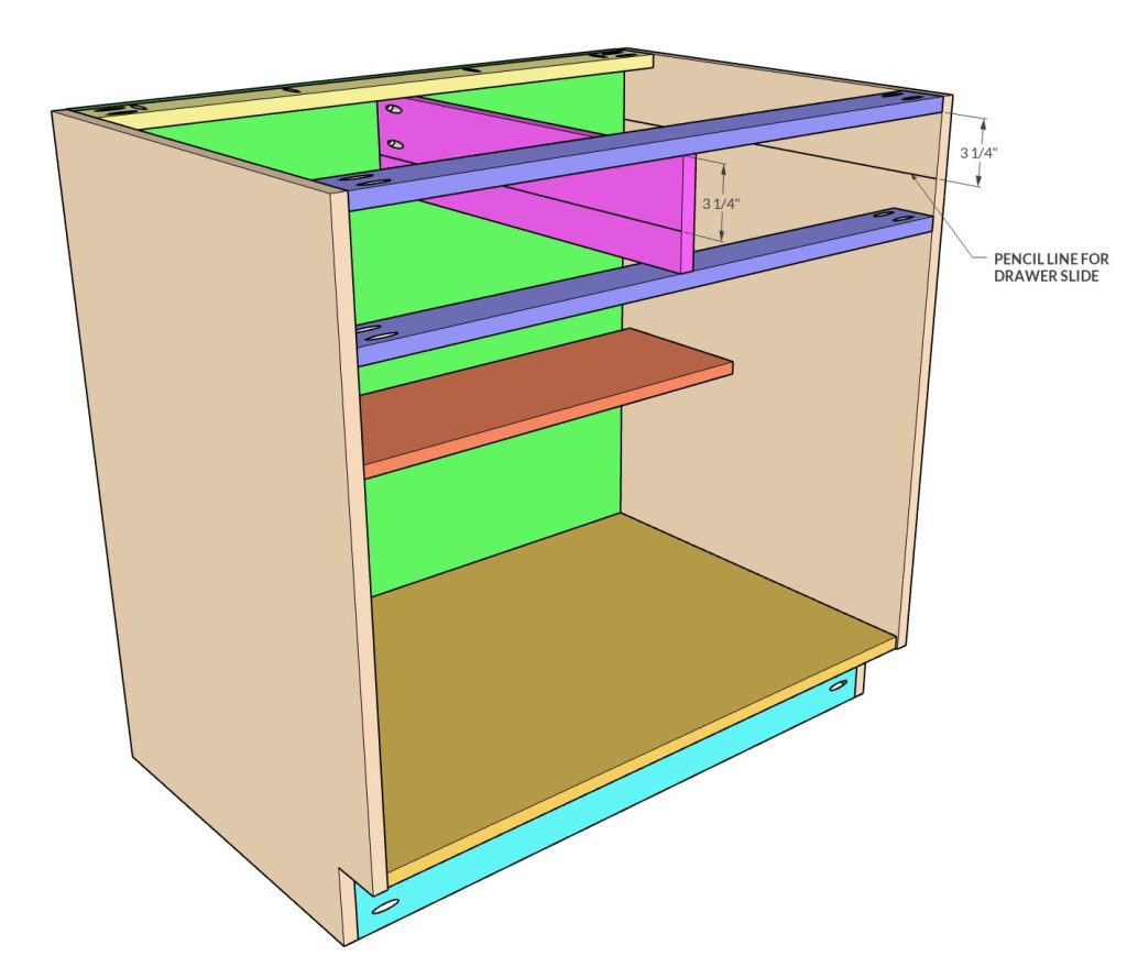 Garage Base Cabinet Frameless DIY