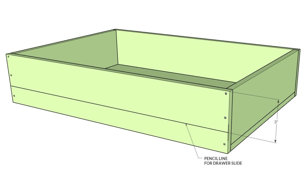 DIY frameless base cabinet double door and drawers tutorial