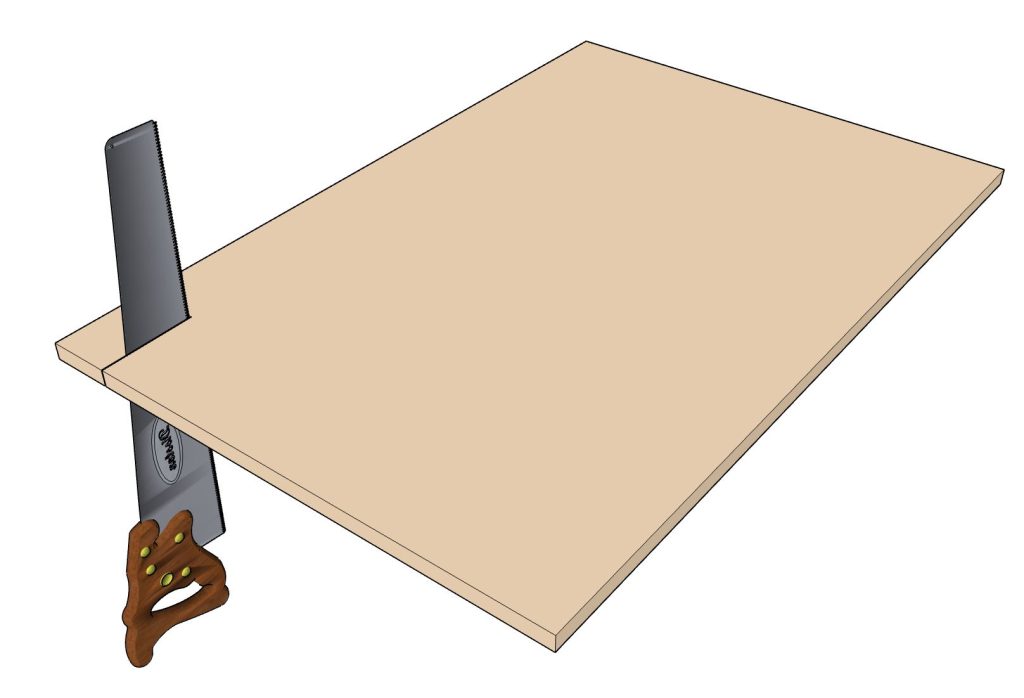 DIY frameless base cabinet double door and drawers tutorial