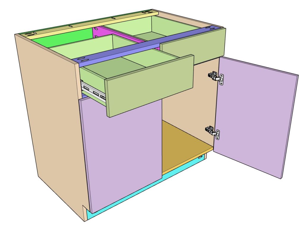 Garage Base Cabinet Frameless DIY