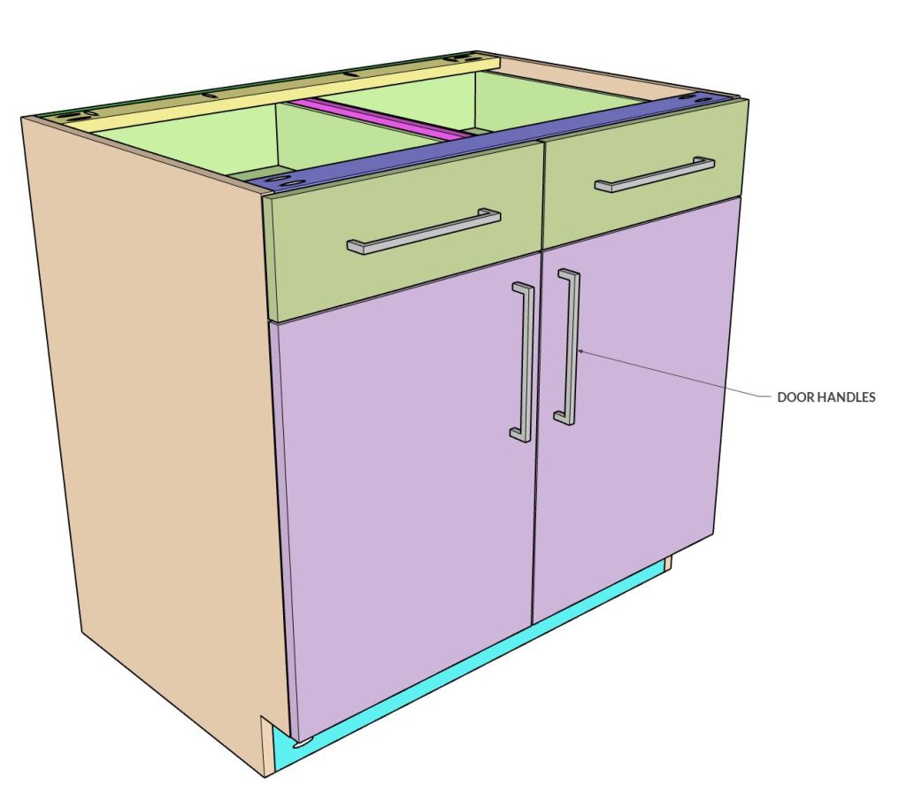 Garage Base Cabinet Frameless DIY