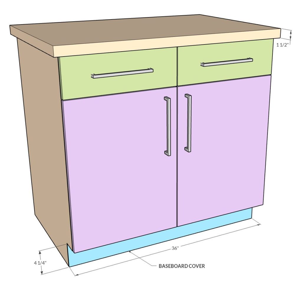 Garage Base Cabinet Frameless DIY