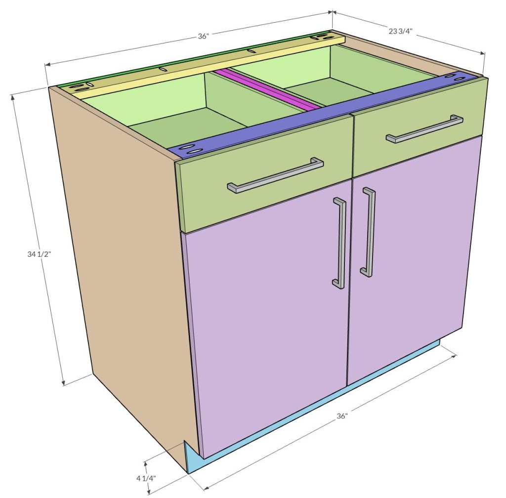 Garage Base Cabinet Frameless DIY