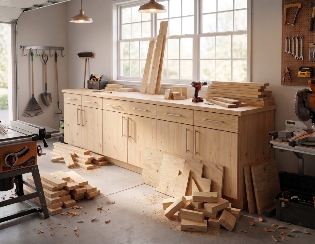 Garage Base Cabinet Frameless DIY