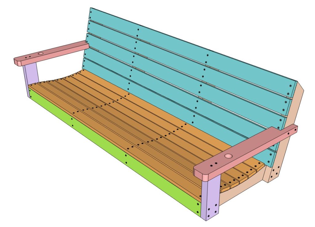 DIY Porch swing bench
