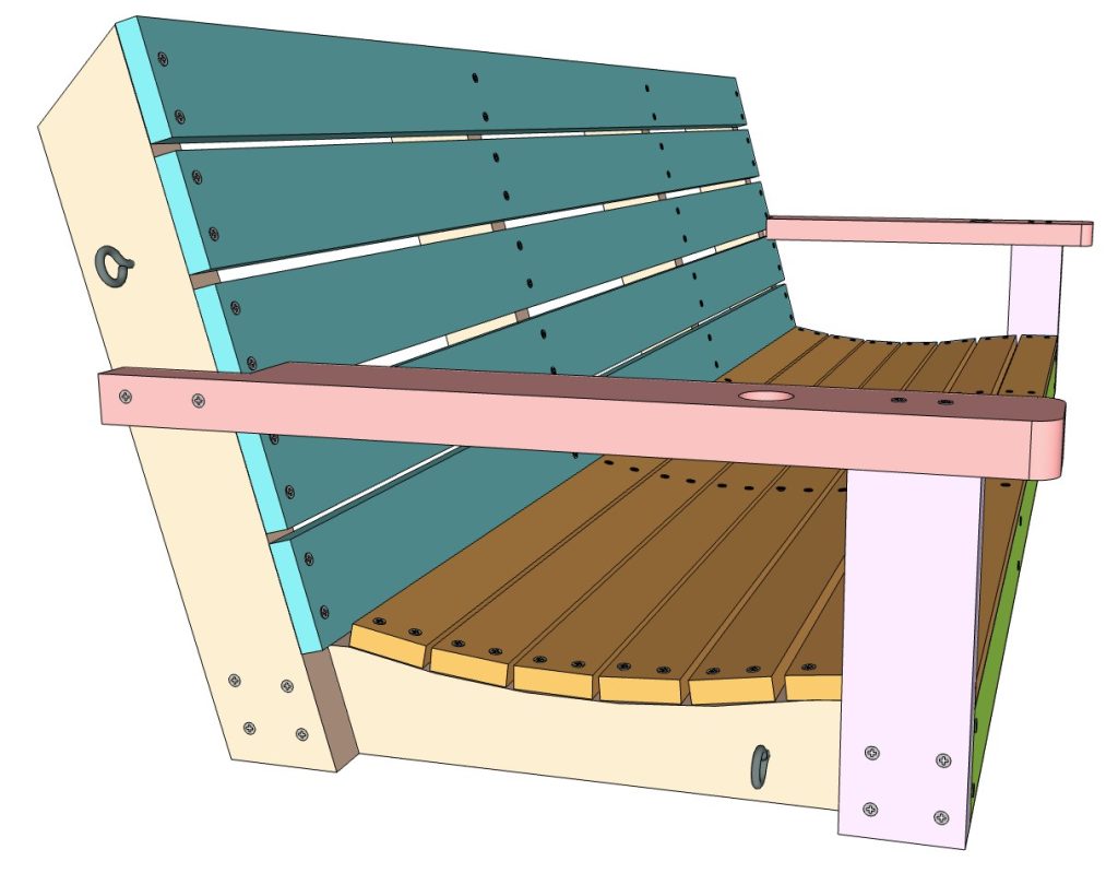 DIY Porch swing bench